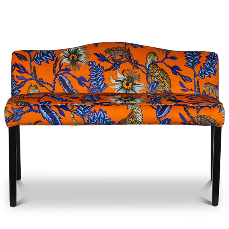 Банкетка Оранжевый Орнамент Zambezi Monkey Bean Flame Bench Оранжевый Банкетка Оранжевый Орнамент Zambezi Monkey Bean Flame Bench Оранжевый в Липецке | Loft Concept