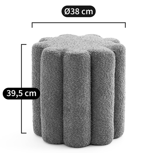 Пуф с обивкой из ткани букле Flo Pouf Пуф с обивкой из ткани букле Flo Pouf в Липецке