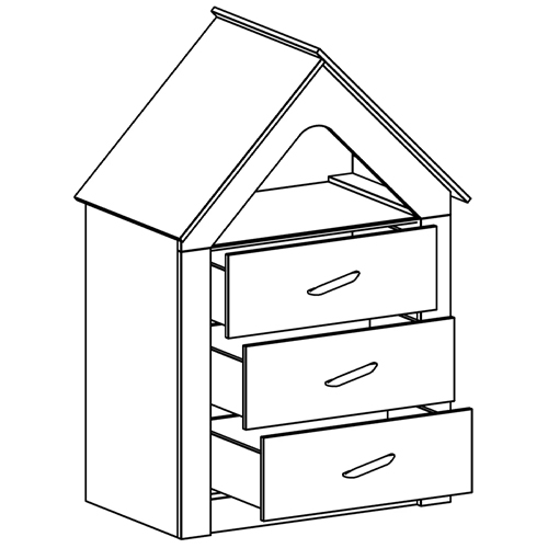Комод в детскую Tiny Town Chest of Drawers Комод в детскую Tiny Town Chest of Drawers в Липецке