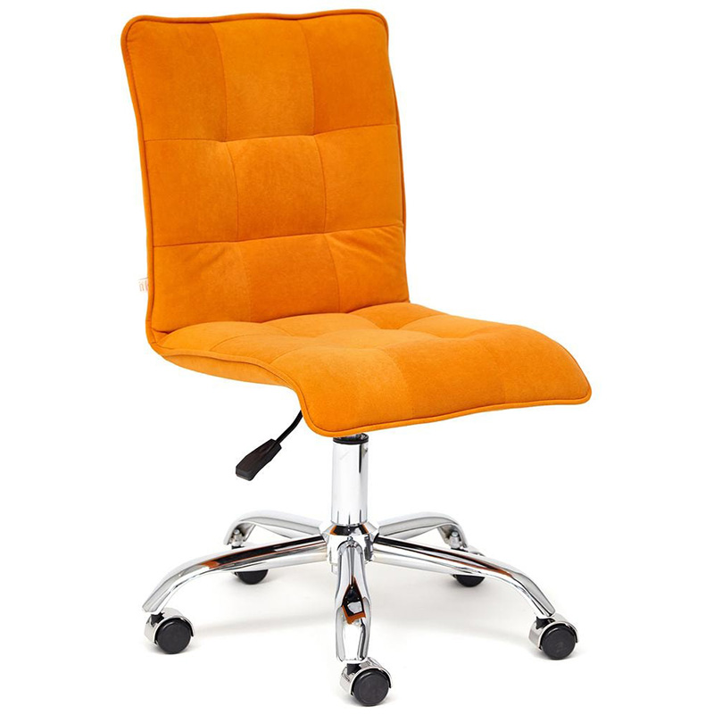 Кресло Deborah flock orange Оранжевый Хром Кресло Deborah flock orange Оранжевый Хром в Липецке | Loft Concept