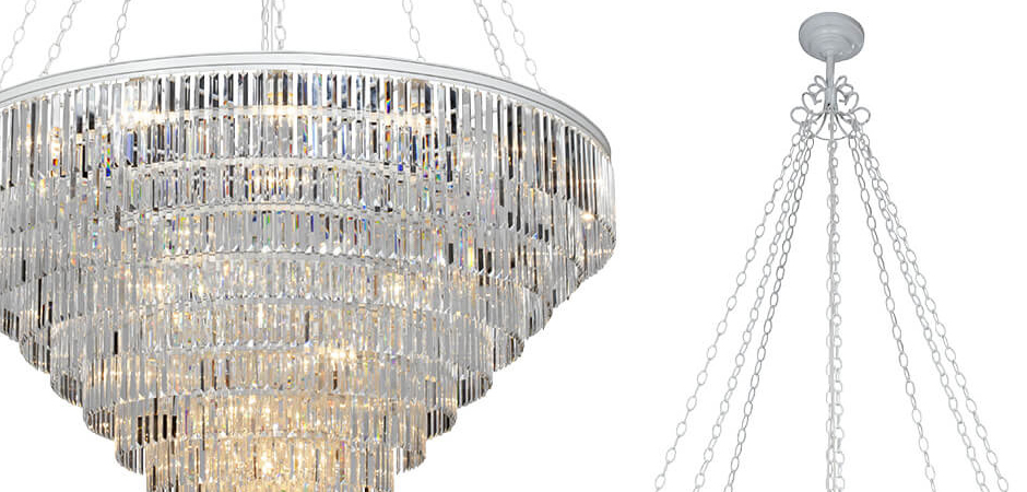 Большая Многоярусная люстра ODEON CLEAR GLASS 11-TIER диаметр 160 см Большая Многоярусная люстра ODEON CLEAR GLASS 11-TIER диаметр 160 см - Loft-Concept в Липецке