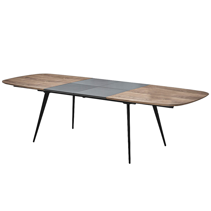 Обеденный стол Orlando Wood Table Черный Графит Коричневый Обеденный стол Orlando Wood Table Черный Графит Коричневый в Липецке | Loft Concept