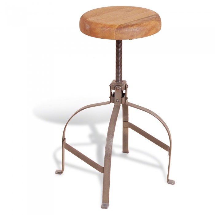 Барный стул Industrial Metal Rust Screw Bar Stool Коричневый Барный стул Industrial Metal Rust Screw Bar Stool Коричневый в Липецке | Loft Concept