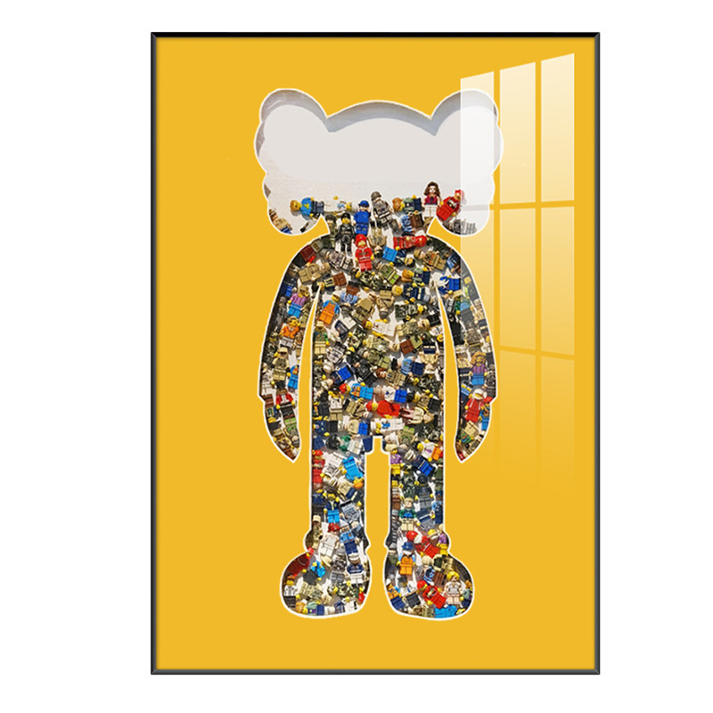 Постер Bearbrick Yellow Мульти Постер Bearbrick Yellow Мульти в Липецке | Loft Concept
