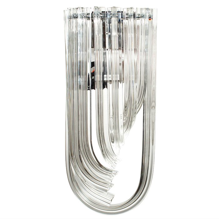 Бра Wall Lamp Lava Прозрачное Стекло Хром Никель Бра Wall Lamp Lava Прозрачное Стекло Хром Никель в Липецке | Loft Concept