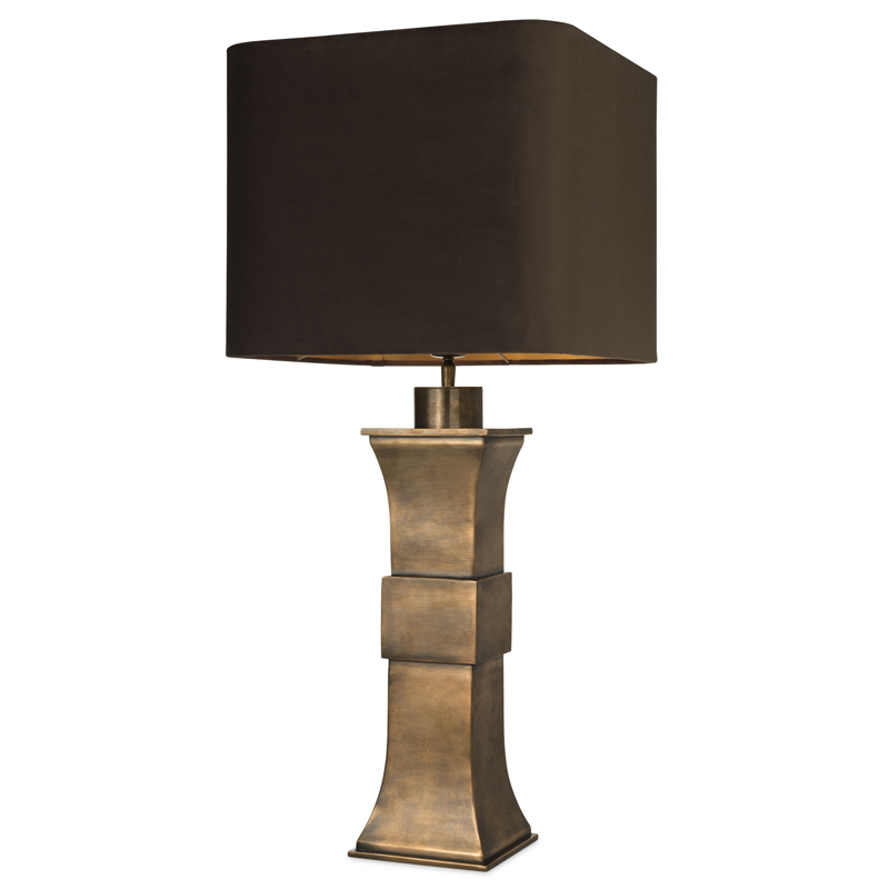Настольная лампа Eichholtz Table Lamp Avia Латунь Античная полированная Черный Настольная лампа Eichholtz Table Lamp Avia Латунь Античная полированная Черный в Липецке | Loft Concept