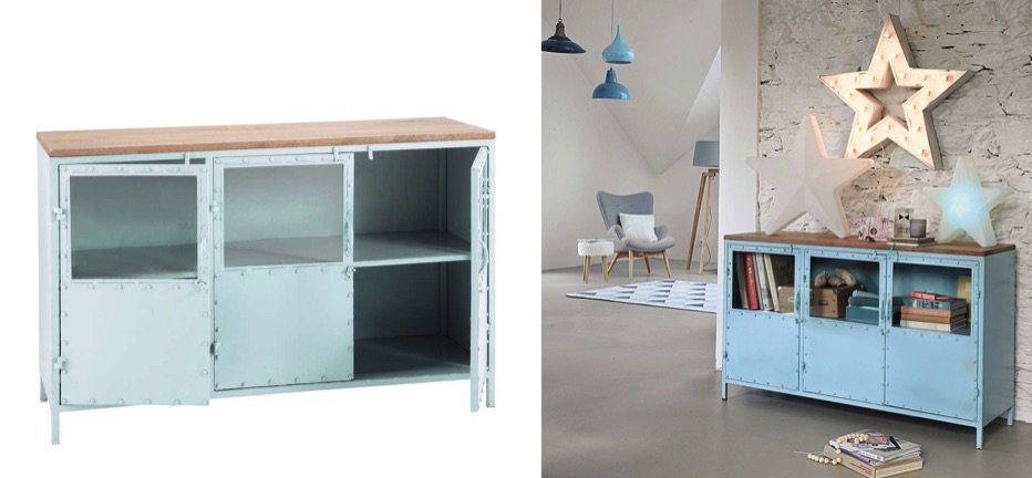 Буфет в стиле Лофт Industrial Rust Blue Chest Голубой Буфет в стиле Лофт Industrial Rust Blue Chest Голубой - Loft-Concept в Липецке
