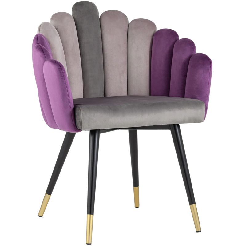 Стул Camellia Chair Сиреневый Велюр Сиреневый Серый Черный Фиолетовый Стул Camellia Chair Сиреневый Велюр Сиреневый Серый Черный Фиолетовый в Липецке | Loft Concept