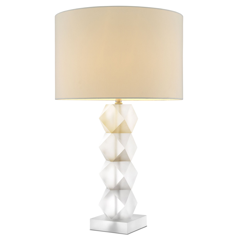 Настольная лампа Eichholtz Table Lamp Whealon Прозрачный Белый Настольная лампа Eichholtz Table Lamp Whealon Прозрачный Белый в Липецке | Loft Concept
