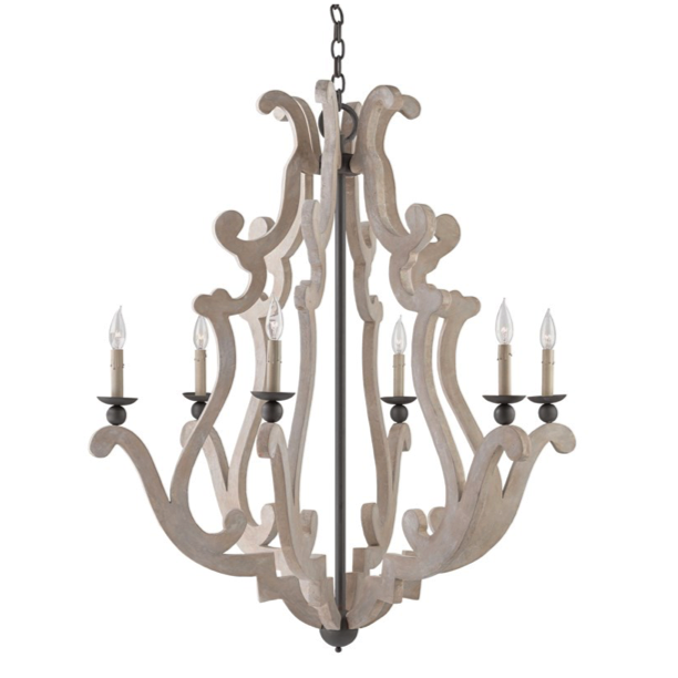 Люстра Durand Chandelier Бежево-серый Люстра Durand Chandelier Бежево-серый в Липецке | Loft Concept