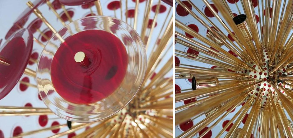 Murano Red Disco Glass Sputnik Chandelier Vistosi Murano Red Disco Glass Sputnik Chandelier Vistosi - Loft-Concept в Липецке