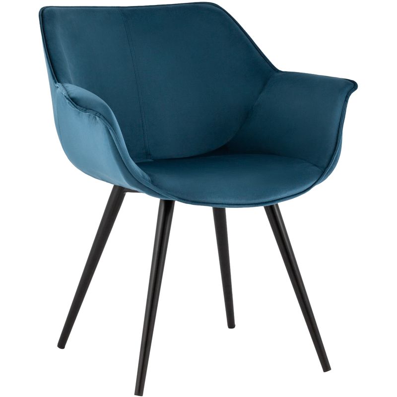 Стул Mason chair Пыльно-Синий Велюр Синий Черный Стул Mason chair Пыльно-Синий Велюр Синий Черный в Липецке | Loft Concept