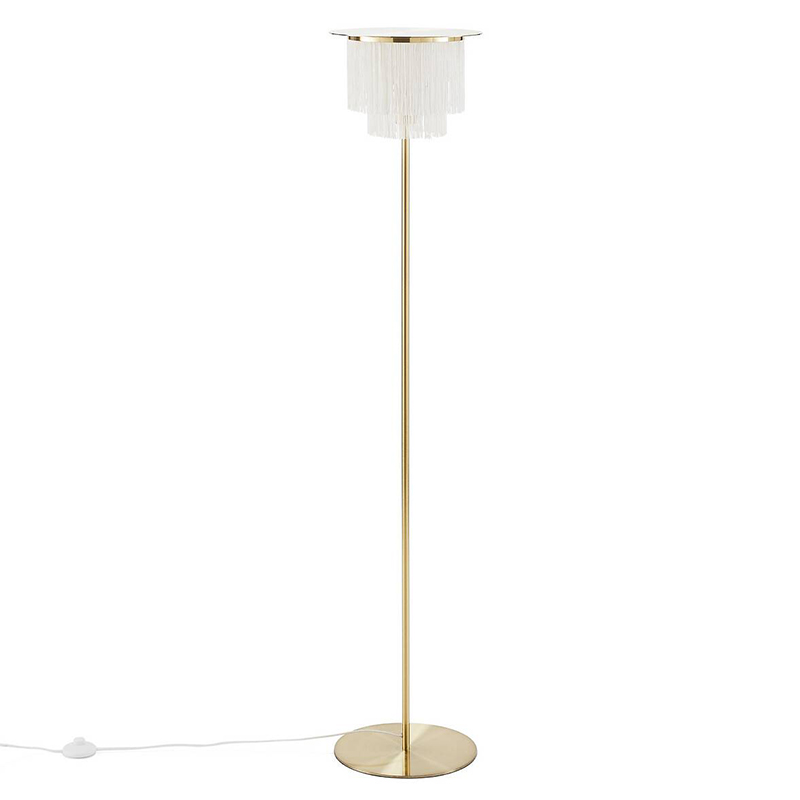 Торшер Houtique Floor lamp Cream Кремовый Латунь Торшер Houtique Floor lamp Cream Кремовый Латунь в Липецке | Loft Concept