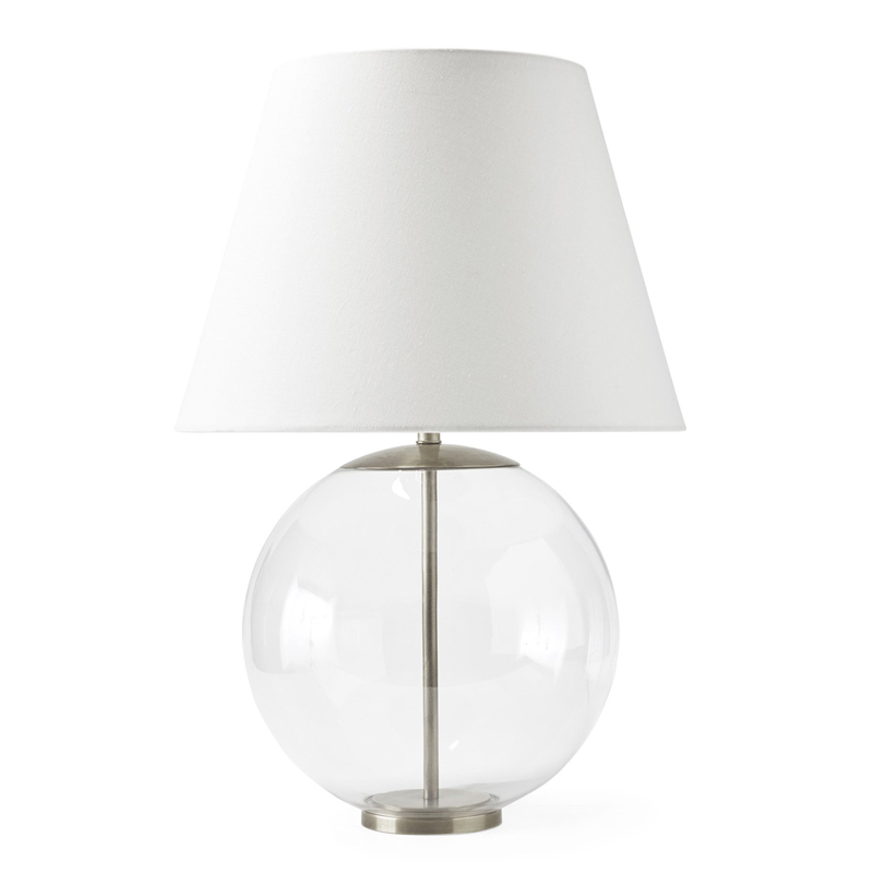 Настольная лампа Emory Table Lamp Nickel Никель Прозрачный (Transparent) Настольная лампа Emory Table Lamp Nickel Никель Прозрачный (Transparent) в Липецке | Loft Concept
