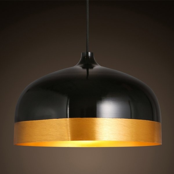 Подвесной светильник Cone Lux Pendant Black Черный Глянцевое золото Подвесной светильник Cone Lux Pendant Black Черный Глянцевое золото в Липецке | Loft Concept