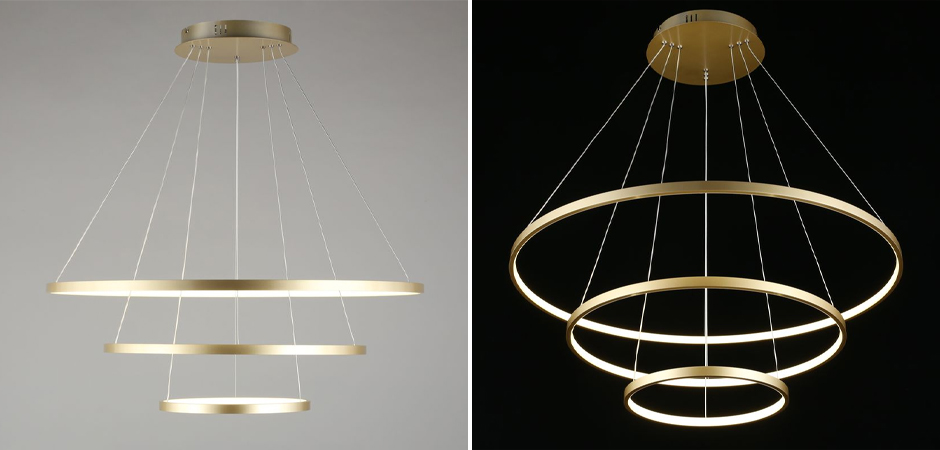Люстра Ring Horizontal Trio Gold Люстра Ring Horizontal Trio Gold - Loft-Concept в Липецке