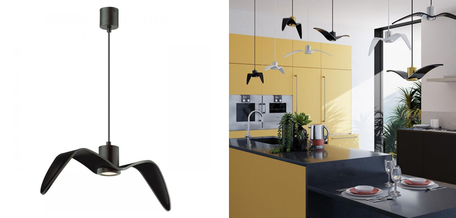 Подвесной светильник Seagull черный Подвесной светильник Seagull черный - Loft-Concept в Липецке