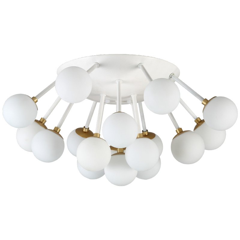 Потолочная люстра Fungi ceiling Белый Золотой Потолочная люстра Fungi ceiling Белый Золотой в Липецке | Loft Concept
