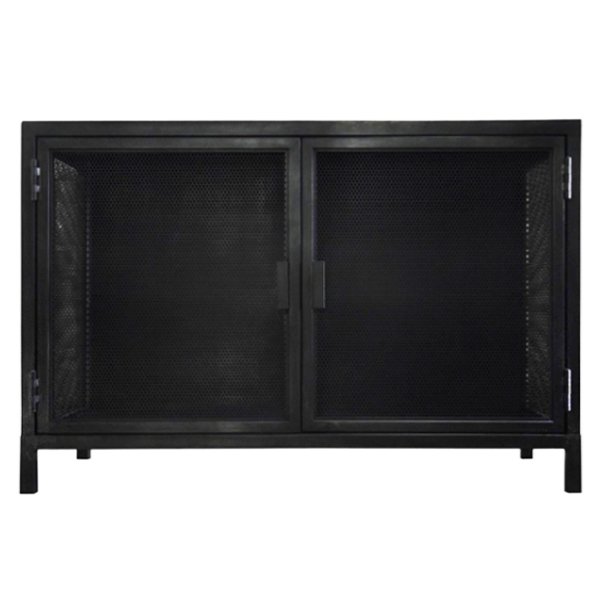 Буфет с 2-мя дверцами из металлической сетки Industrial Loft Dark Metal 2 Door Beto Cabinet Черный Буфет с 2-мя дверцами из металлической сетки Industrial Loft Dark Metal 2 Door Beto Cabinet Черный в Липецке | Loft Concept