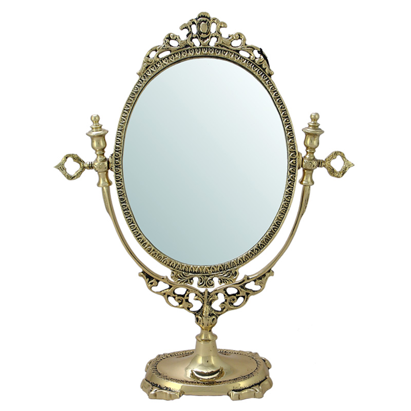 Зеркало настольное в бронзовой раме Royal Gold Mirrors Золотой Зеркало настольное в бронзовой раме Royal Gold Mirrors Золотой в Липецке | Loft Concept
