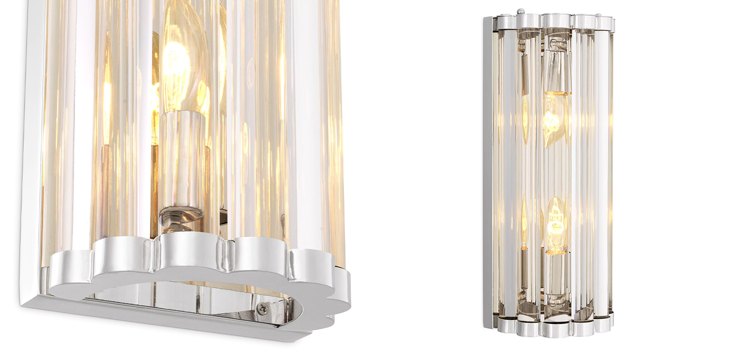 Бра Eichholtz Wall Lamp Amalfi S Nickel - фото