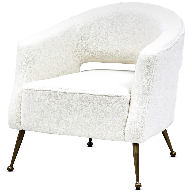 Кресло Hestia Chair Бронза Белый Кресло Hestia Chair Бронза Белый в Липецке | Loft Concept