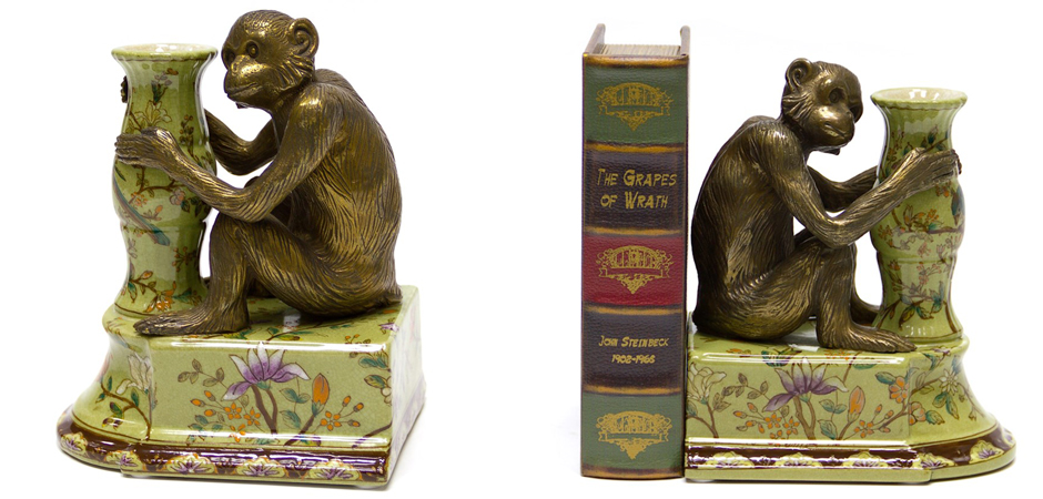 Держатель для книг Bronze Monkeys Держатель для книг Bronze Monkeys - Loft-Concept в Липецке
