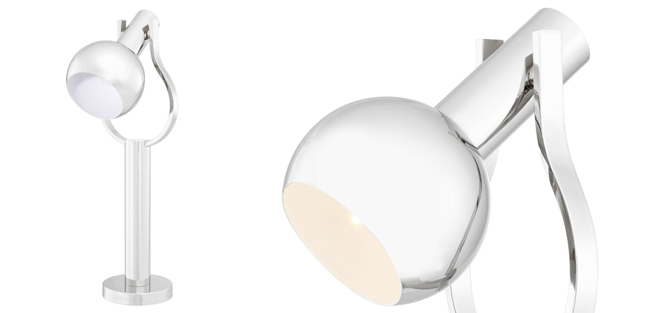 Настольная лампа Eichholtz Table Lamp Jaques Nickel Настольная лампа Eichholtz Table Lamp Jaques Nickel - Loft-Concept в Липецке