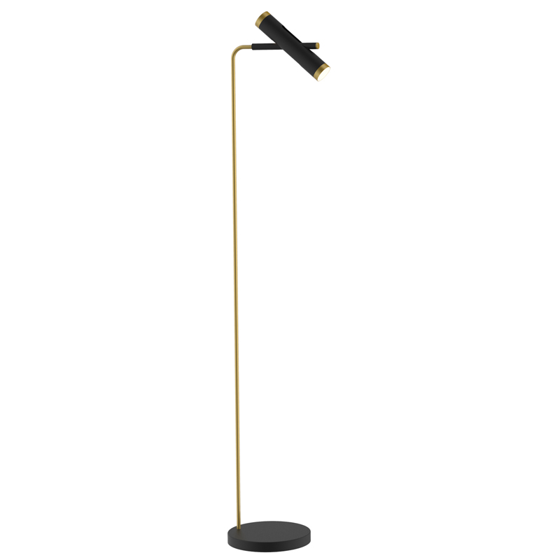 Торшер Rainer Floor Lamp black Черный Золотой Торшер Rainer Floor Lamp black Черный Золотой в Липецке | Loft Concept