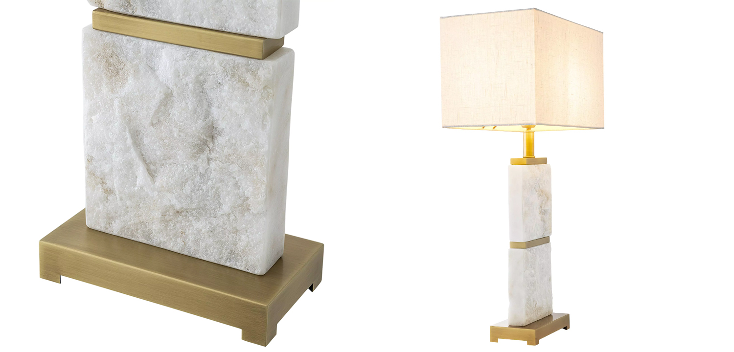 Настольная лампа Eichholtz Table Lamp Newton L Marble - фото №1