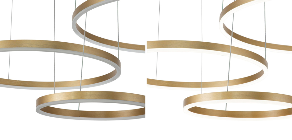 Подвесной светильник Neo Circles Triple Gold Подвесной светильник Neo Circles Triple Gold - Loft-Concept в Липецке