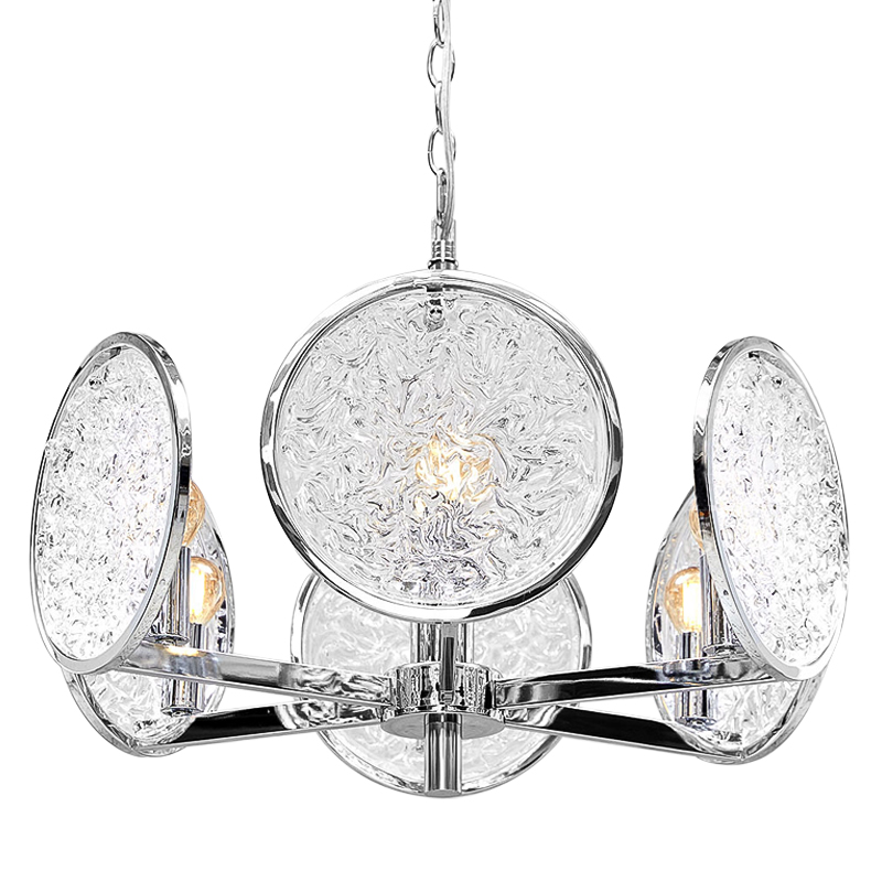 Люстра Geraldine Glass Silver Chandelier Прозрачное Стекло Серебряный Люстра Geraldine Glass Silver Chandelier Прозрачное Стекло Серебряный в Липецке | Loft Concept