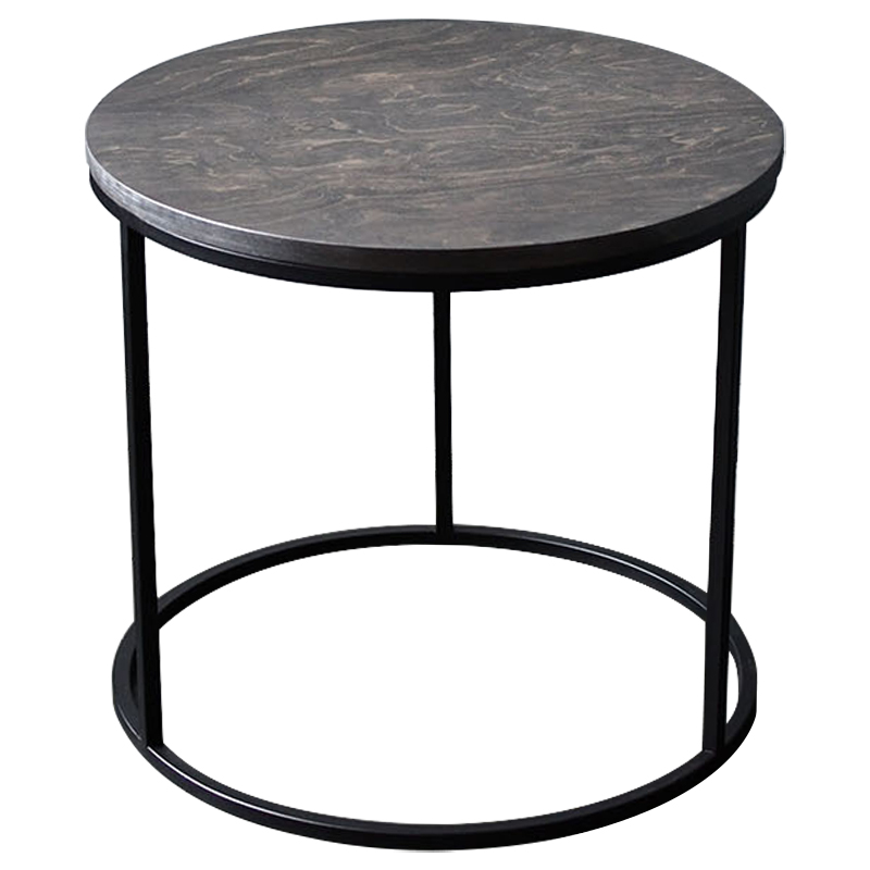 Кофейный стол Reyes Industrial Metal Rust Coffee Table Коричневый Черный Кофейный стол Reyes Industrial Metal Rust Coffee Table Коричневый Черный в Липецке | Loft Concept