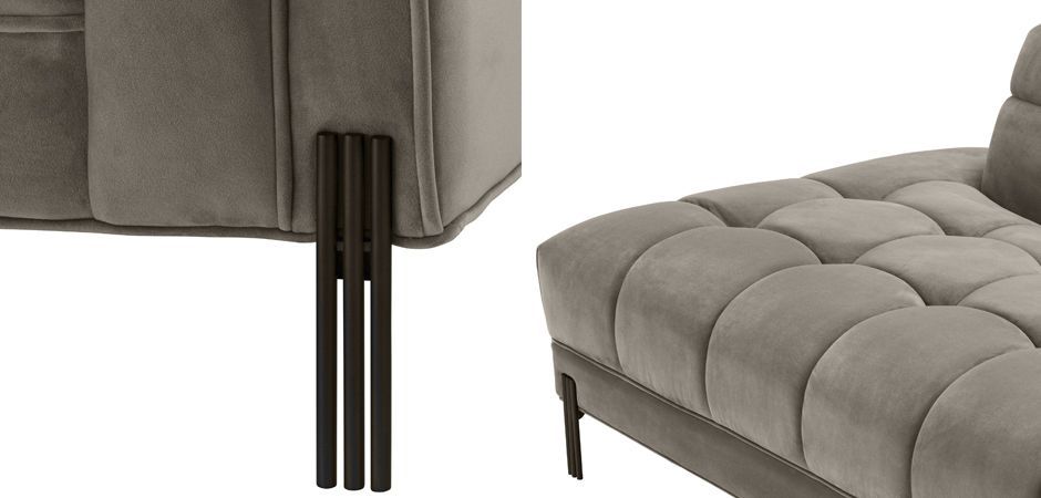 Кушетка Eichholtz Lounge Sofa Sienna Right greige Кушетка Eichholtz Lounge Sofa Sienna Right greige - Loft-Concept в Липецке