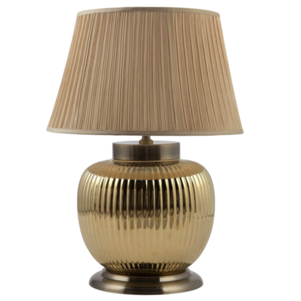 Настольная лампа Fluted Gold Настольная лампа Fluted Gold в Липецке | Loft Concept