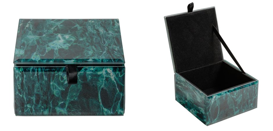 Шкатулка Turquoise Smoke Cube Шкатулка Turquoise Smoke Cube - Loft-Concept в Липецке