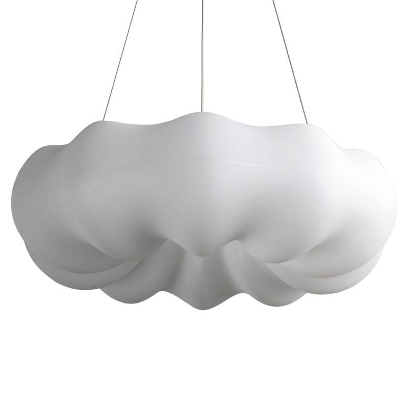 Подвесной светильник светодиодный из стали с пультом Cloudy Light White Белый Подвесной светильник светодиодный из стали с пультом Cloudy Light White Белый в Липецке | Loft Concept