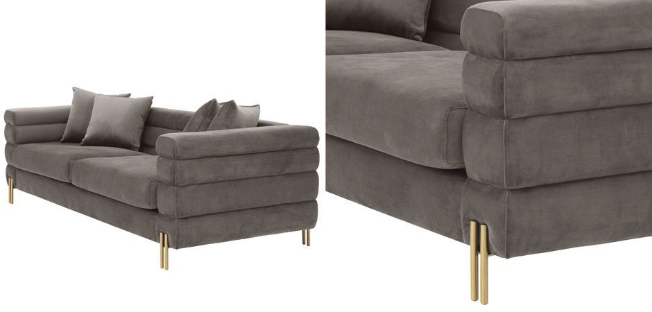 Диван Eichholtz Sofa York grey Диван Eichholtz Sofa York grey - Loft-Concept в Липецке