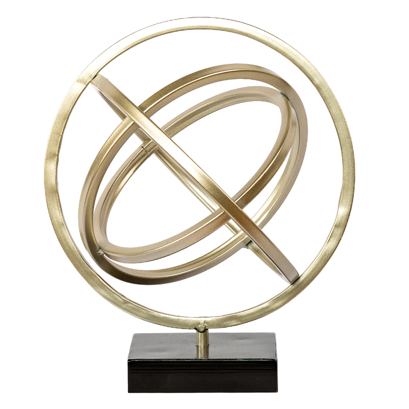Статуэтка Sphere Sundial silver Черный Серебряный Статуэтка Sphere Sundial silver Черный Серебряный в Липецке | Loft Concept