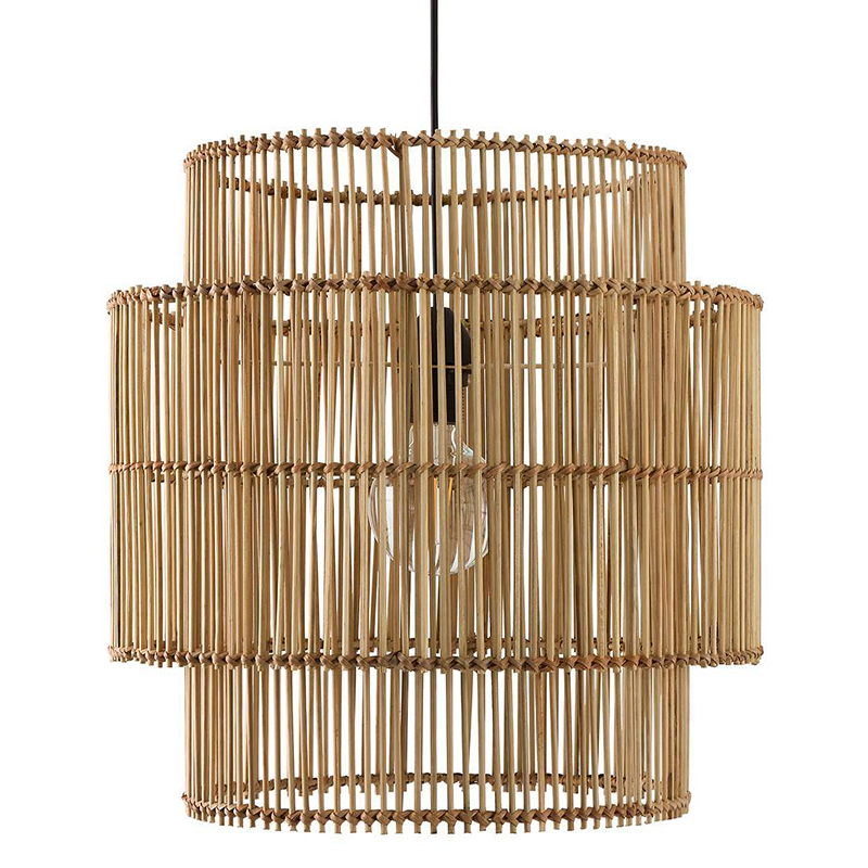 Подвесной светильник Larsen Wicker Bamboo Бежевый Подвесной светильник Larsen Wicker Bamboo Бежевый в Липецке | Loft Concept