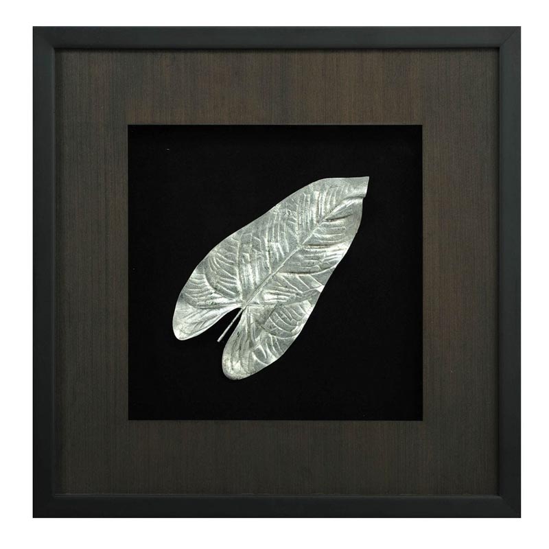 Панно Cassian Philodendron Leaf Черный Серебряный Панно Cassian Philodendron Leaf Черный Серебряный в Липецке | Loft Concept
