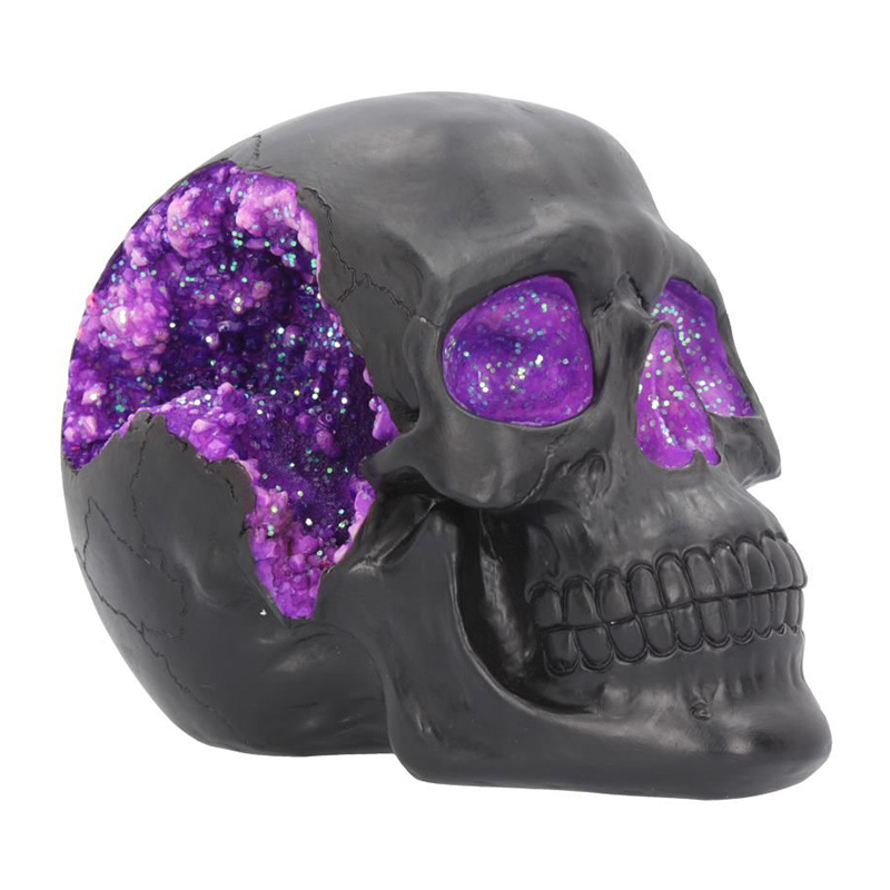 Статуэтка Druza Skull Черный Фиолетовый в Липецке | Loft Concept 