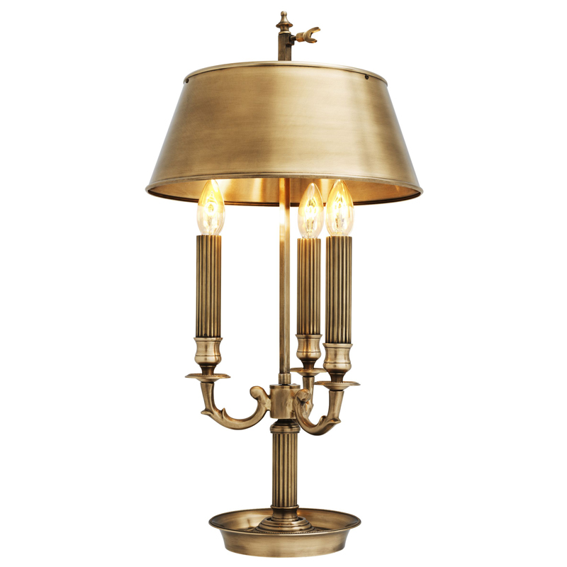 Настольная лампа Eichholtz Table Lamp Deauville Латунь Античная полированная Настольная лампа Eichholtz Table Lamp Deauville Латунь Античная полированная в Липецке | Loft Concept