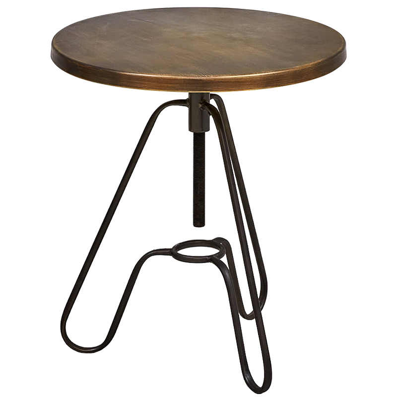 Приставной стол Grechen side table Бронза Черный Приставной стол Grechen side table Бронза Черный в Липецке | Loft Concept