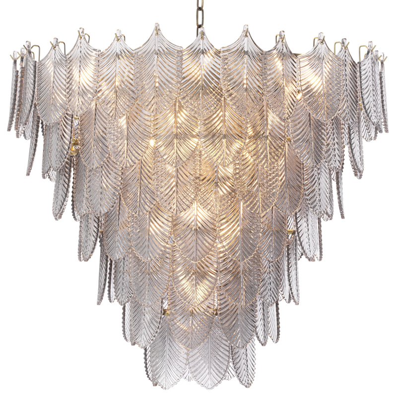 Люстра Eichholtz Chandelier Verbier L Латунь Стекло Смок Люстра Eichholtz Chandelier Verbier L Латунь Стекло Смок в Липецке | Loft Concept