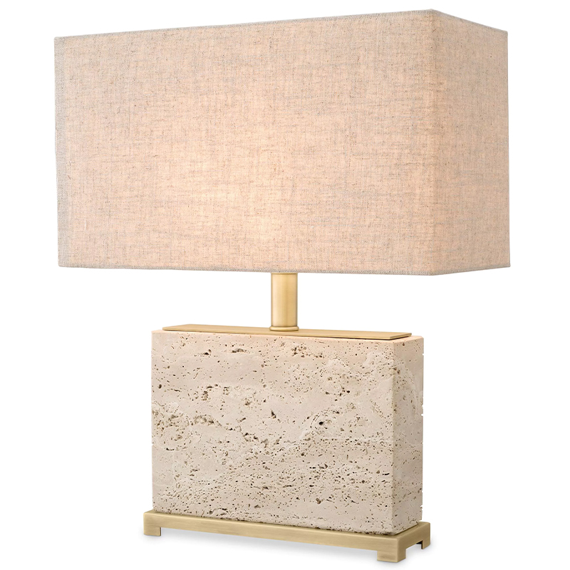 Настольная лампа Eichholtz Table Lamp Newton S Латунь Бежево-серый Настольная лампа Eichholtz Table Lamp Newton S Латунь Бежево-серый в Липецке | Loft Concept
