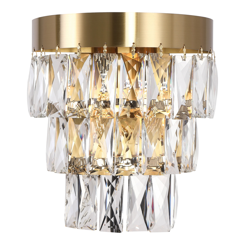 Бра Lunet Sconce Глянцевое золото Прозрачный Бра Lunet Sconce Глянцевое золото Прозрачный в Липецке | Loft Concept