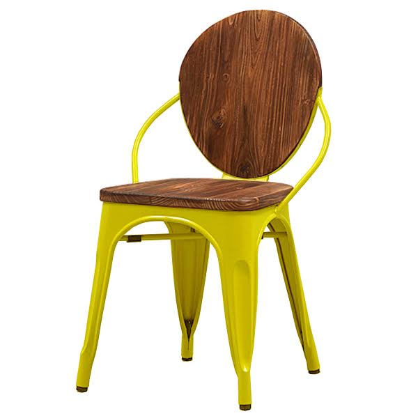 Стул Tolix chair Wooden Yellow Дуб темный Желтый Стул Tolix chair Wooden Yellow Дуб темный Желтый в Липецке | Loft Concept
