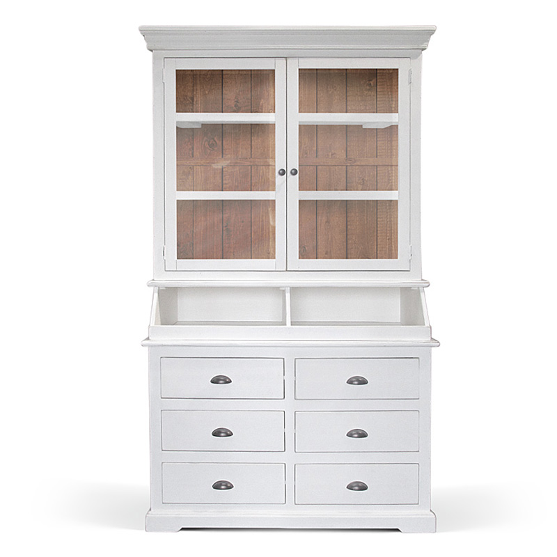 Шкаф Ruggerio Provence HARMONIE Glass Door small Белый Шкаф Ruggerio Provence HARMONIE Glass Door small Белый в Липецке | Loft Concept