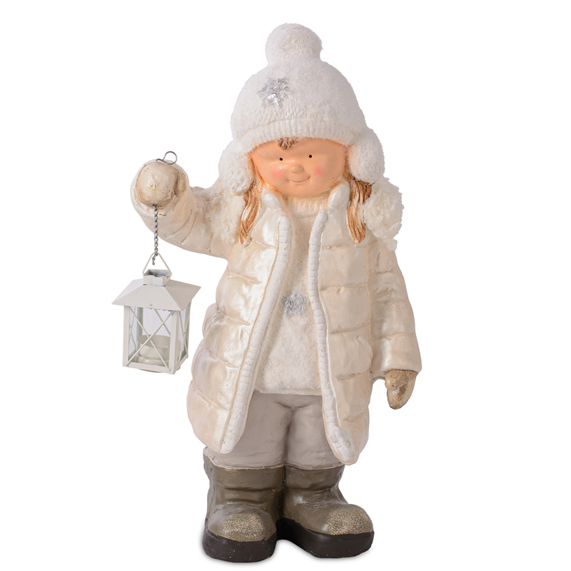 Статуэтка Winter Girl Бежевый Статуэтка Winter Girl Бежевый в Липецке | Loft Concept